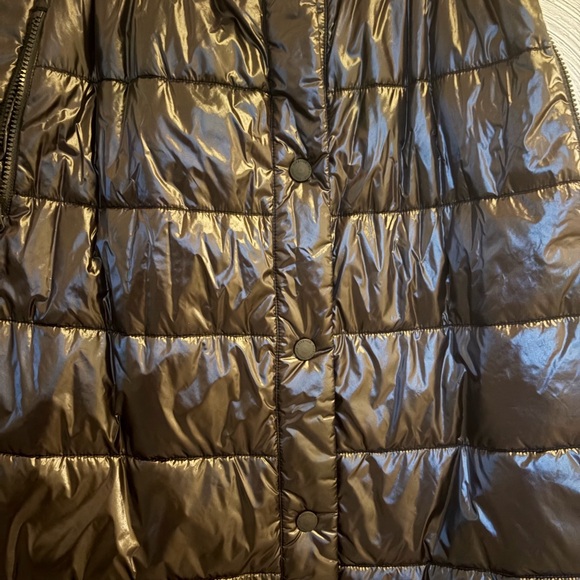 Fire+Ice Puffer Shiny Black A-Line Skirt - Picture 3 of 7